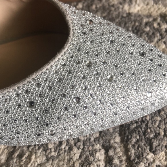 Silver Sparkly Flats - Picture 4 of 6